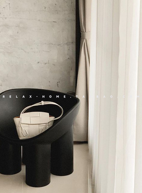 北欧简约设计师大象腿ins网红民宿单人沙发懒人创意户外休闲椅子