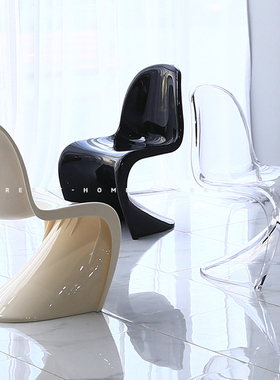 创意潘东椅餐椅凳子设计师网红ins亚克力椅子透明塑料水晶椅北欧