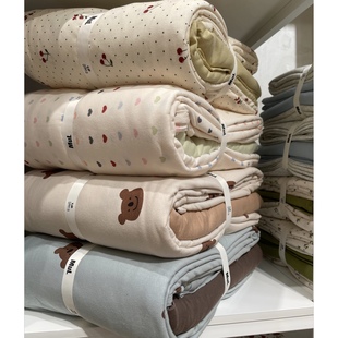 一朵穿裤子的云┃A类纯棉针织棉四件套ins卡通儿童天竺棉床品1.2