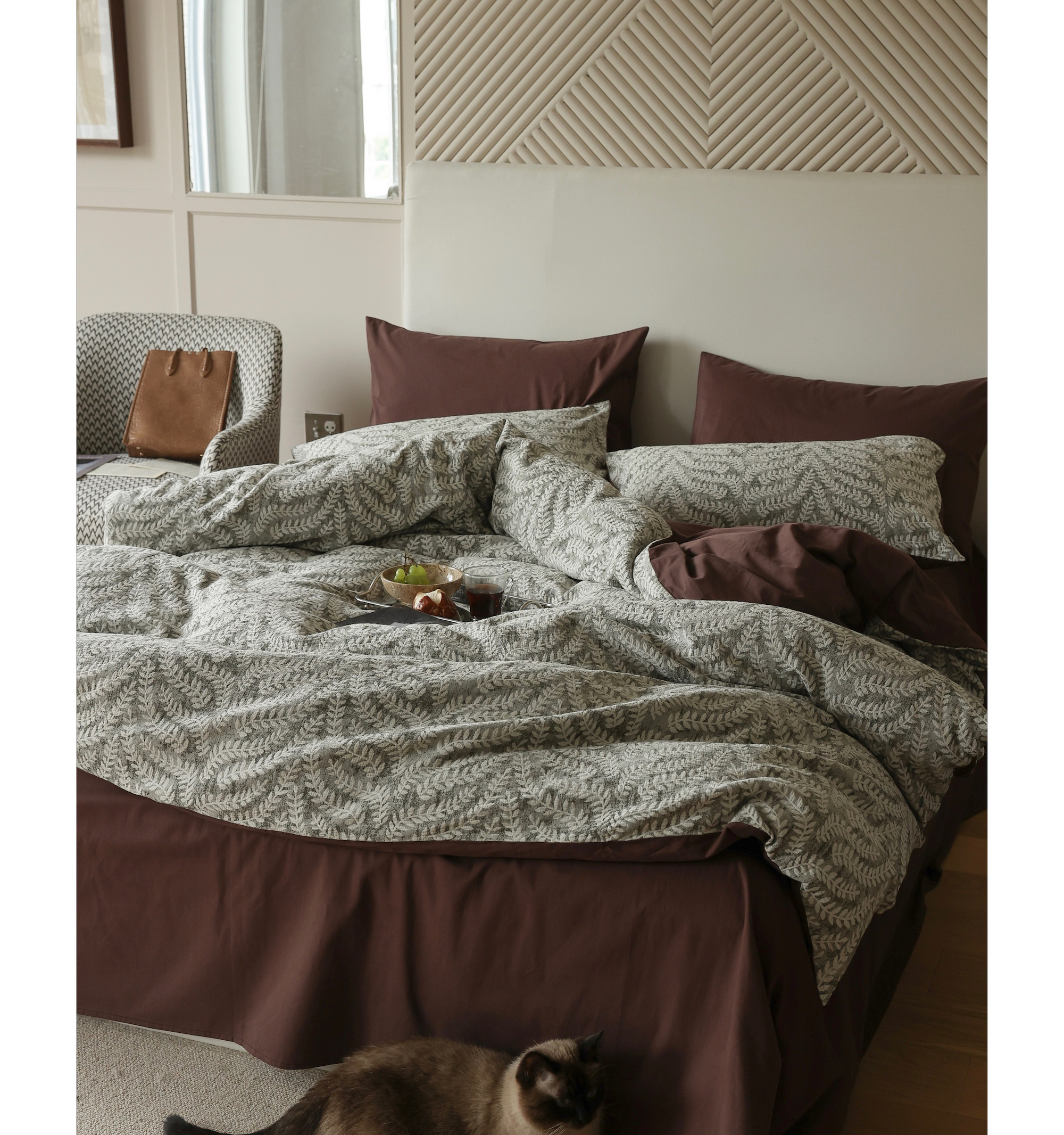 何不两清 做回甲乙丙丁┃秋冬全棉四件套100支婴儿棉磨毛复古床品