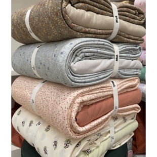 睡在春天里┃实体款超柔裸睡纯棉针织棉四件套法式碎花天竺棉床品