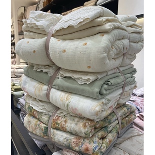 实体同款┃肉嘟嘟全棉双层纱四件套 母婴A类云朵纱布四季通用床品