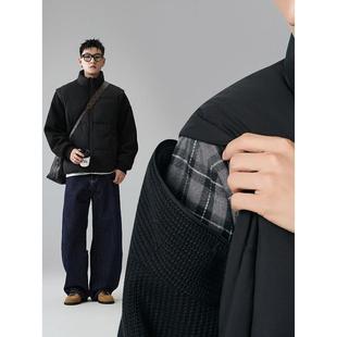 有术「型然自在」90白鸭绒可拆卸拼接羽绒服男冬季轻薄立领外套