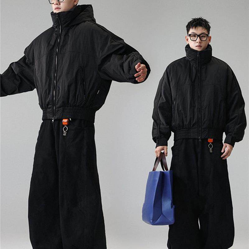 有术 90白鸭绒可收纳连帽羽绒服冬季男2025新款潮牌宽松外套