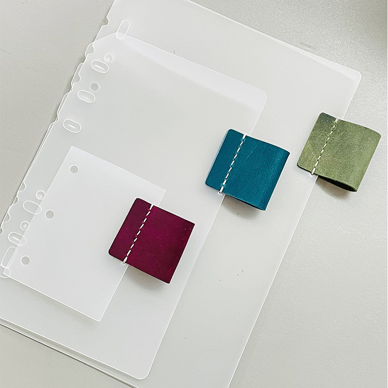 手工缝制活页A5A6PP笔插隔板