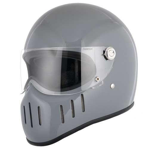 复古机车全盔防雾四季玻璃钢头盔