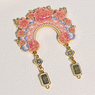 厦门文创头戴簪花一世漂亮凤冠冰箱贴金属磁贴旅游纪念品伴手礼物