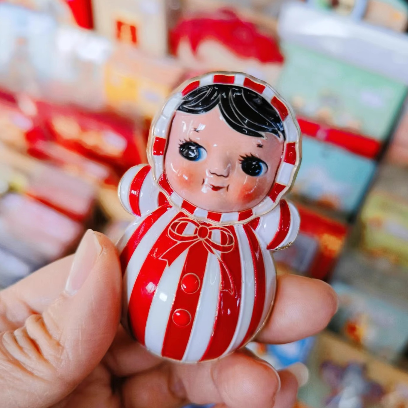 北京文创怀旧不倒翁冰箱贴开瓶器