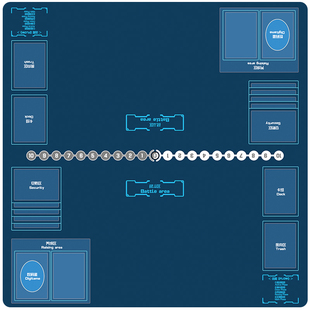 数码宝贝DTCG卡垫卡牌游戏垫暴龙大冒险天使兽对战双人对战垫子