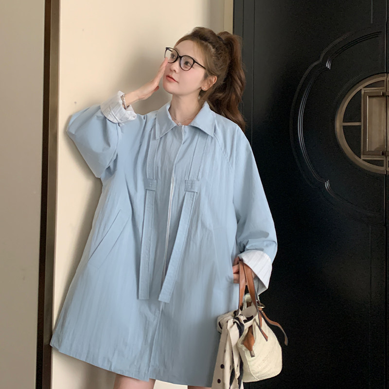 【新款现货】蓝色风衣外套102-208-P165-K228,女装风衣,浙宝102（原188）