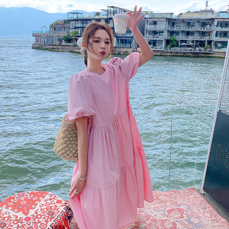 【现货】粉色夏季连衣裙102-619-P125-K178,女装连衣裙,浙宝102（原188）