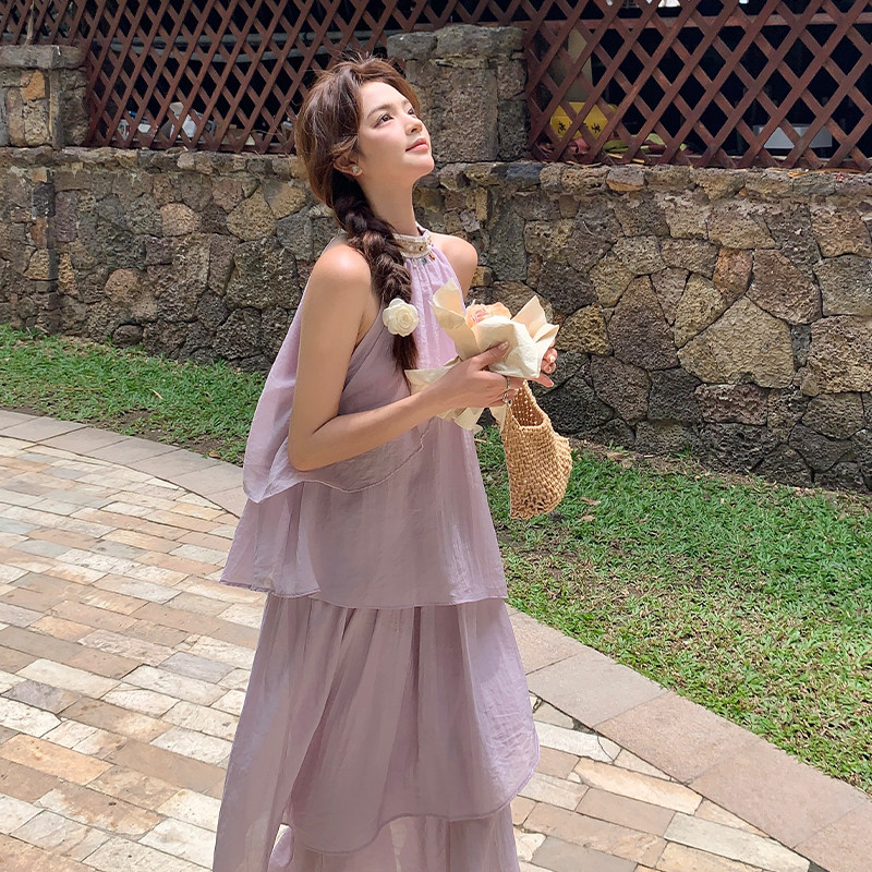 【现货】夏季浅紫色连衣裙102-615-P135-K188,女装连衣裙,浙宝102（原188）