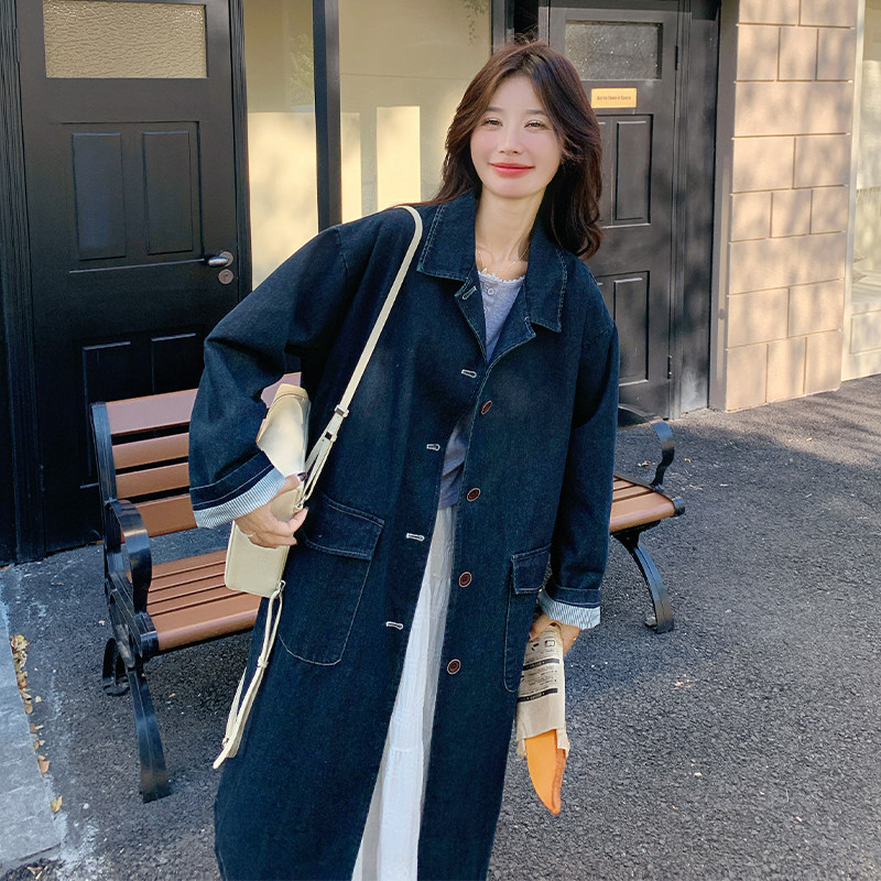 【新款现货】秋季牛仔长款外套102-811-P170-K238,女装风衣,浙宝102（原188）