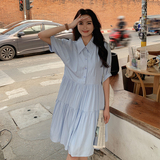 【现货】蓝色连衣裙102-8573-P110-K158，女装连衣裙，浙宝102（原188）