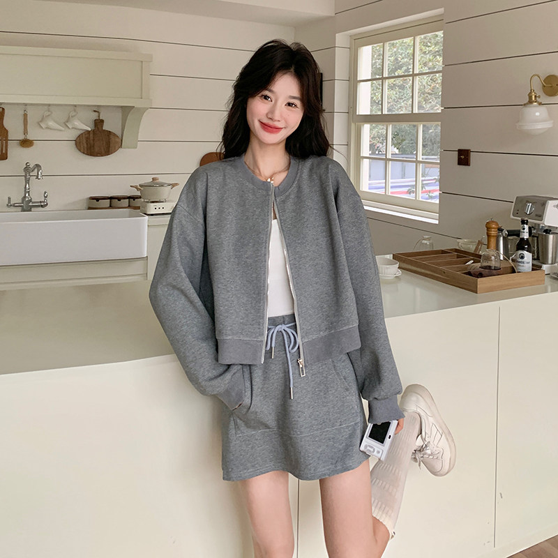 【现货】新款灰色两件套套装102-201-P135-K188,女装套装/套裙,浙宝102（原188）
