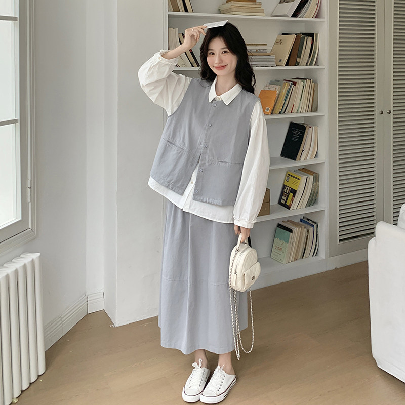 【现货】浅蓝色三件套套装ZB102-202-P175-K238,女装套装/套裙,浙宝102（原188）
