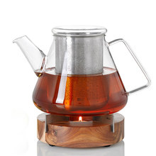Adhoc德国进口木质茶具加热底座烛台保温炉加热炉 保温底座暖茶炉