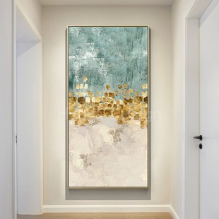 入户玄关装 壁画晶瓷画 饰画走廊过道挂画抽象画北欧风酒店餐厅竖版