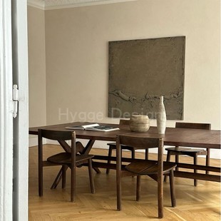 侘寂风低饱和色块装 饰画极简风抽象客厅玄关挂画浅棕拼接艺术壁画