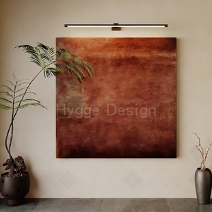 侘寂风高级感抽象客厅装 酒店样板房玄关挂画 饰画中古风日式