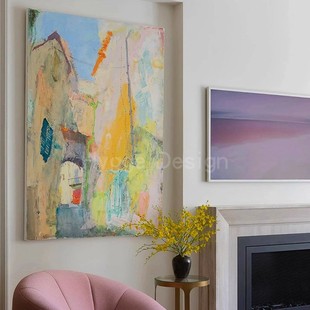 现代中古侘寂轻奢风装 饰画挂画 饰画抽象艺术客餐厅玄关卧室酒店装