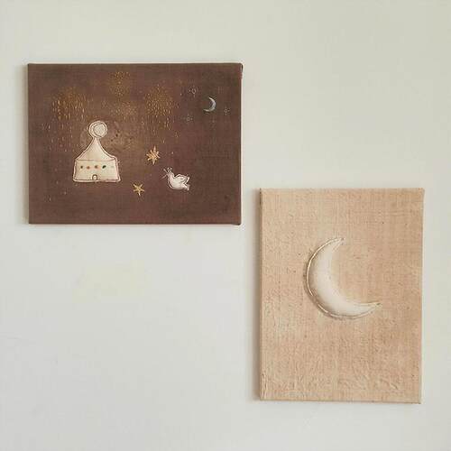 《Good night》小红书同款客厅装饰画小众艺术中古风卧室玄关挂画