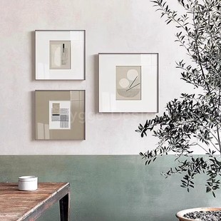 法式 饰画 奶油风中古风侘寂风方形挂画民宿咖啡厅酒店客房客厅装