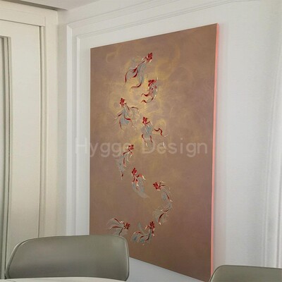 【好运锦鲤】法式中古风挂画客厅装饰画好寓意走廊摆画玄关壁挂画
