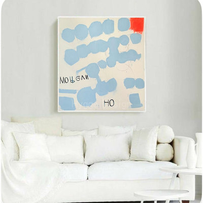 法式中古风抽象装饰画适合大白墙的挂画客厅餐厅艺术高级感壁画