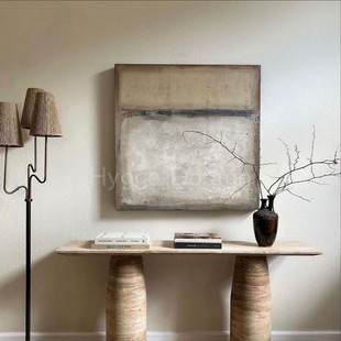 忘川 饰画 侘寂风客厅挂画高级感低饱和餐厅玄关抽象民宿装