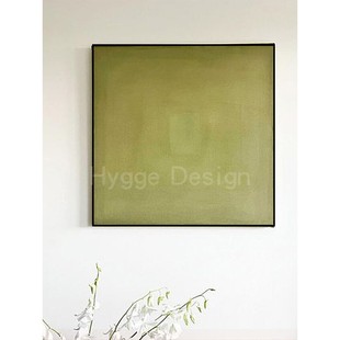 沙发背景墙壁挂画 客厅艺术法式 侘寂风复古纯色装 饰画民宿挂画软装