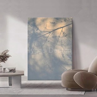 侘寂风意式 饰画极简风大幅复古餐厅玄关抽象挂画 客厅沙发背景墙装