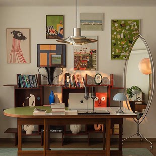 法式 饰画北欧复古组合卧室挂画玄关壁挂画 中古风挂画包豪斯客厅装