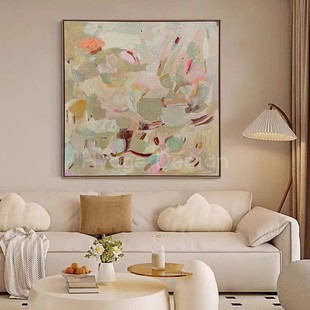 饰画玄关高级感小幅方形摆件壁挂画 小众客厅装 侘寂风抽象 森恬