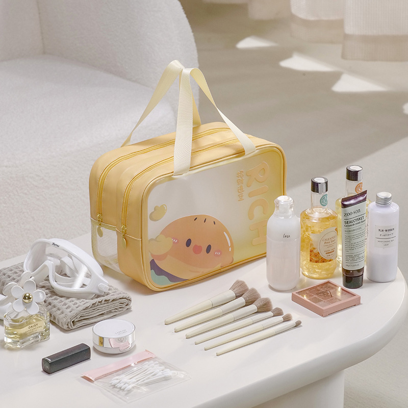 多功能化妆洗漱包大容量便携旅游出差防水健身游泳洗澡双层收纳袋