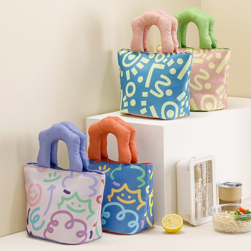 手提便当包隔热饭盒上班族保温袋铝箔午餐包保温饭盒大容量便当袋