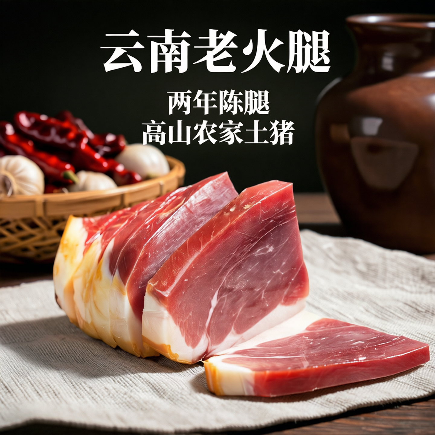 云南特产景东火腿农家腊肉礼盒腊猪脚无骨普洱咸肘子风干宣威风味