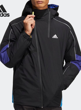 Adidas/阿迪达斯正品2021秋季新款男子保暖连帽羽绒服HC0279