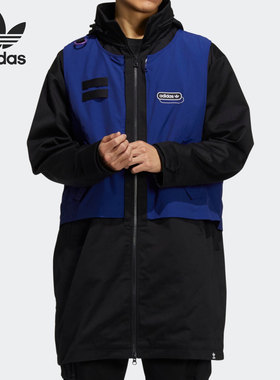 Adidas/阿迪达斯正品三叶草2021男子中长款夹克外套HC0371