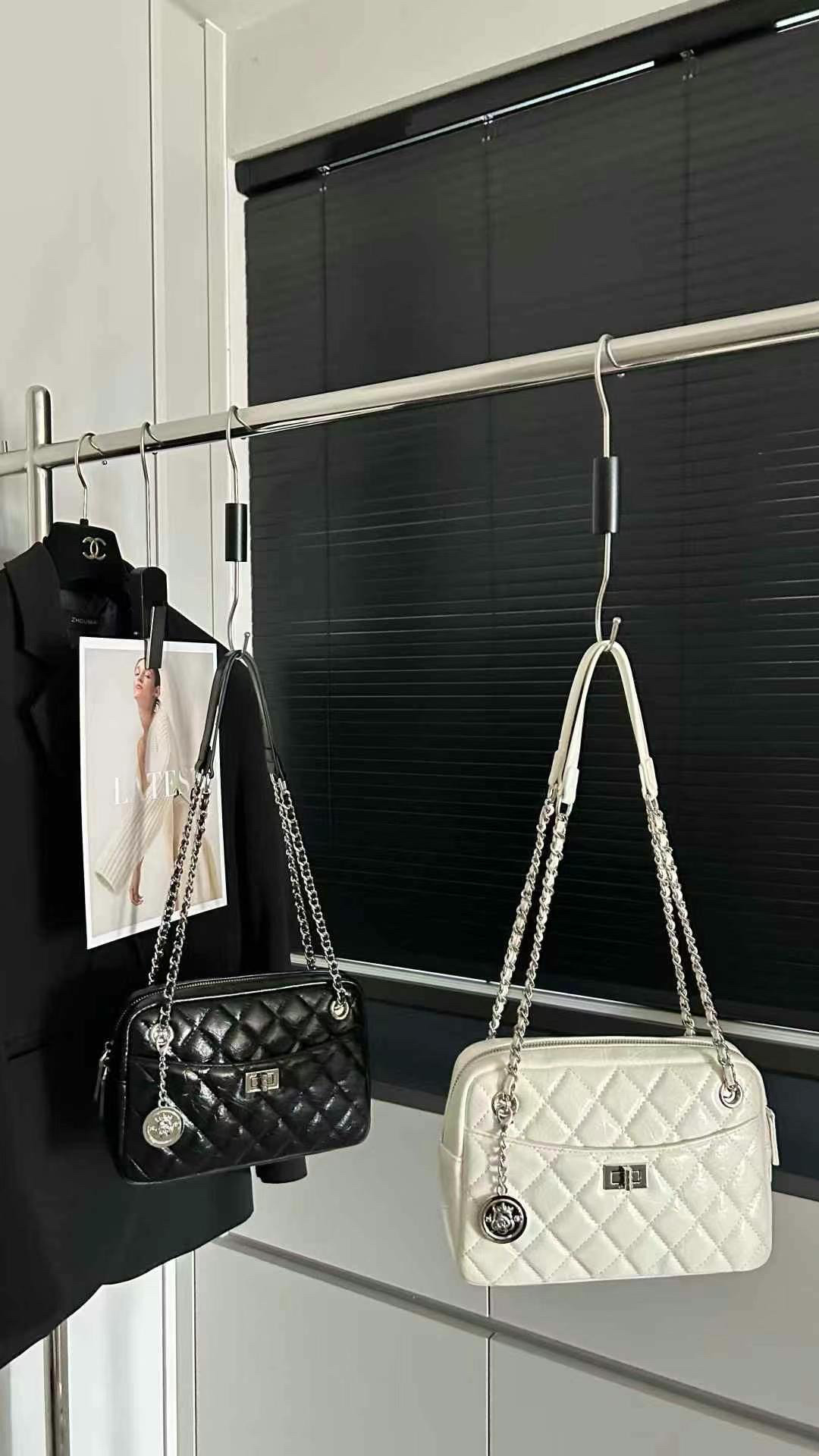 即简6605新款女包时尚百搭单肩斜挎包高级感小众设计菱格链条包