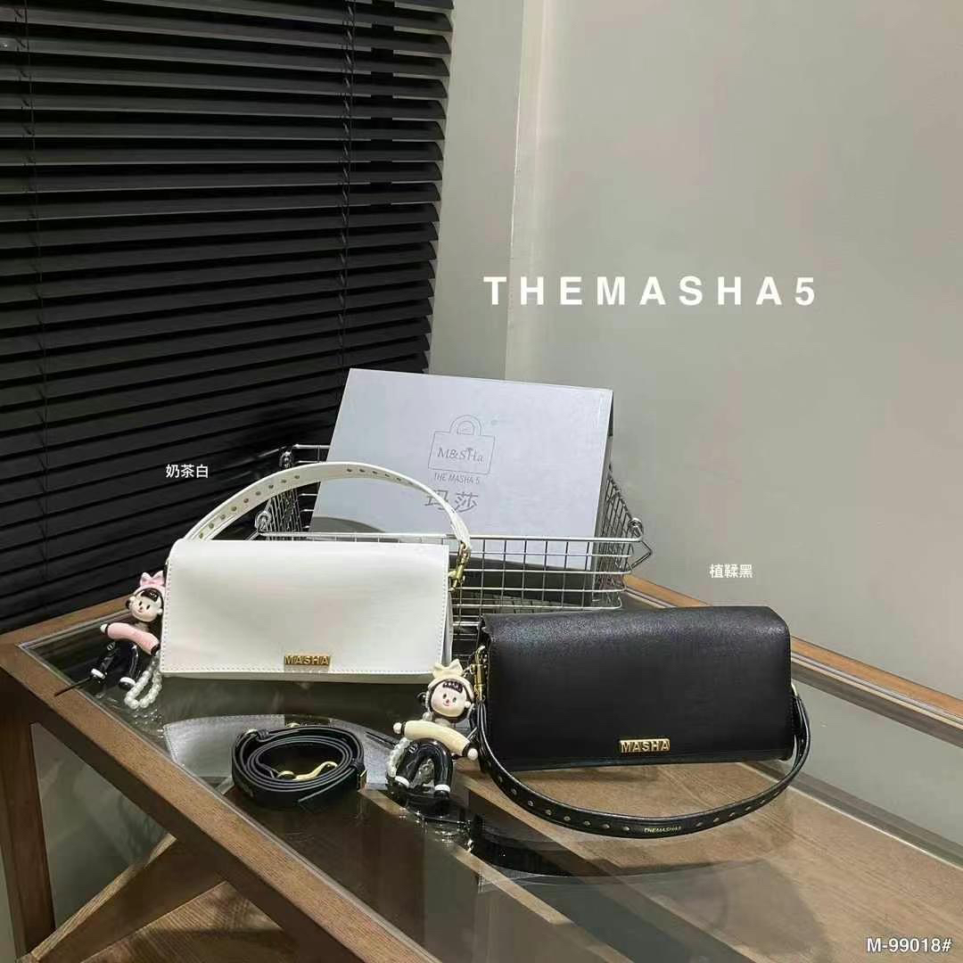 玛莎99018新款女包时尚百搭单肩斜挎包高级感小众设计小方包软皮
