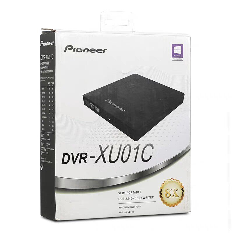 PIONEER DVR-XU01C 외부 광학 드라이브 버너 노트북 데스크탑 범용 USB 모바일 외부 광학 드라이브 박스