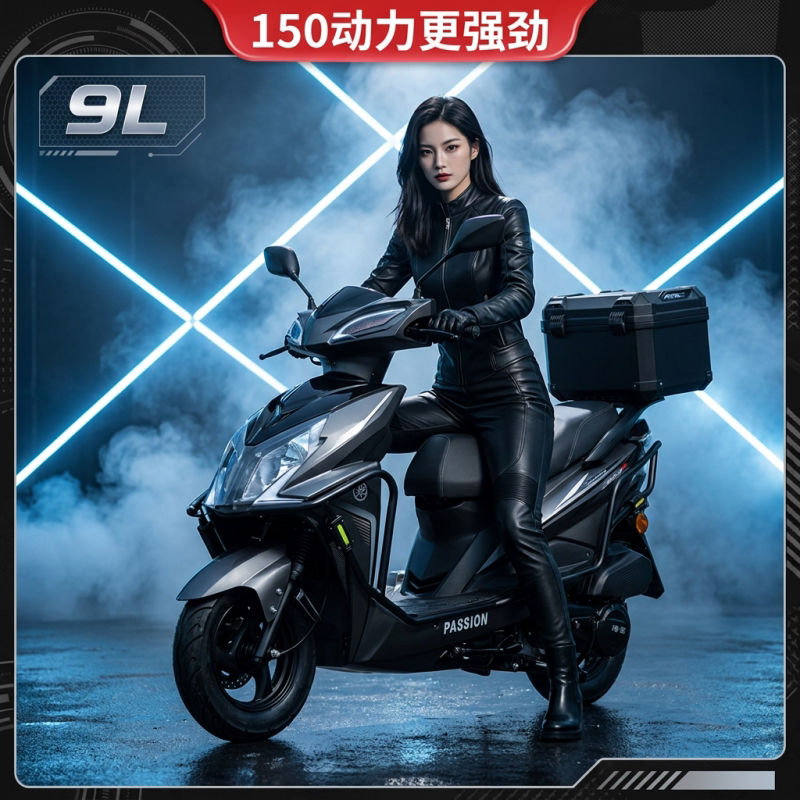 【官方正品】迅龙牌150动力踏板摩托车125CC燃油车男女通用可上牌