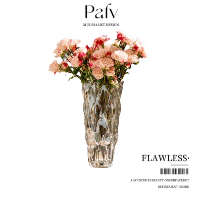 Plife·Flawless·花瓶水晶玻璃插花器轻奢高级感摆件客厅 | 无暇