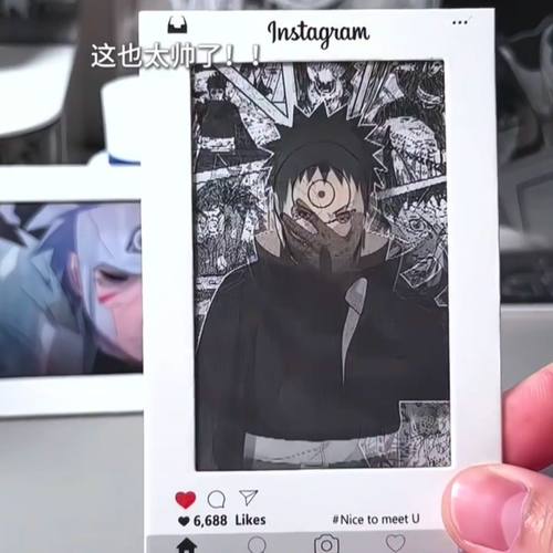 小红书同款火影忍者波风水门带土鸣人创意多变光栅卡送朋友闺蜜礼