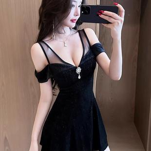 夜店辣妹总店性感女装 低胸足浴技师工作服夜场气质上班 连衣裙新款