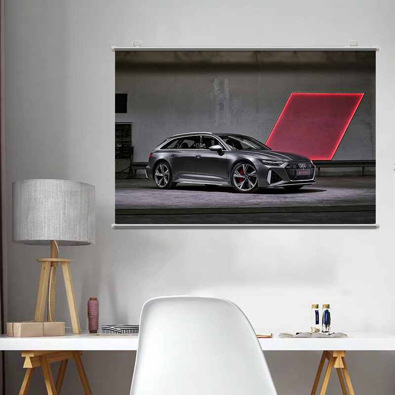 Audi RS6 Avant汽车高清壁纸墙贴照片定制写真海报户外广告卷轴画