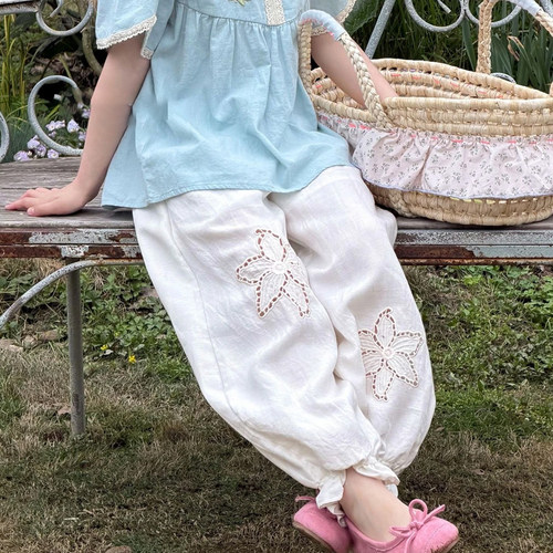显瘦花苞夏薄款休闲裤裤子