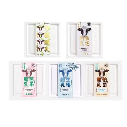 朝日唯品酪乳风味发酵乳牧场/伯爵/芦荟/芭乐/生椰酪乳100g*4杯