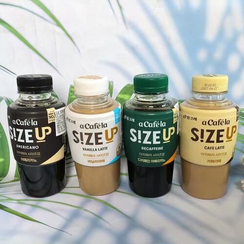韩国进口Binggrae/宾格瑞啊咖啡香草拿铁美式咖啡休闲饮品350ml